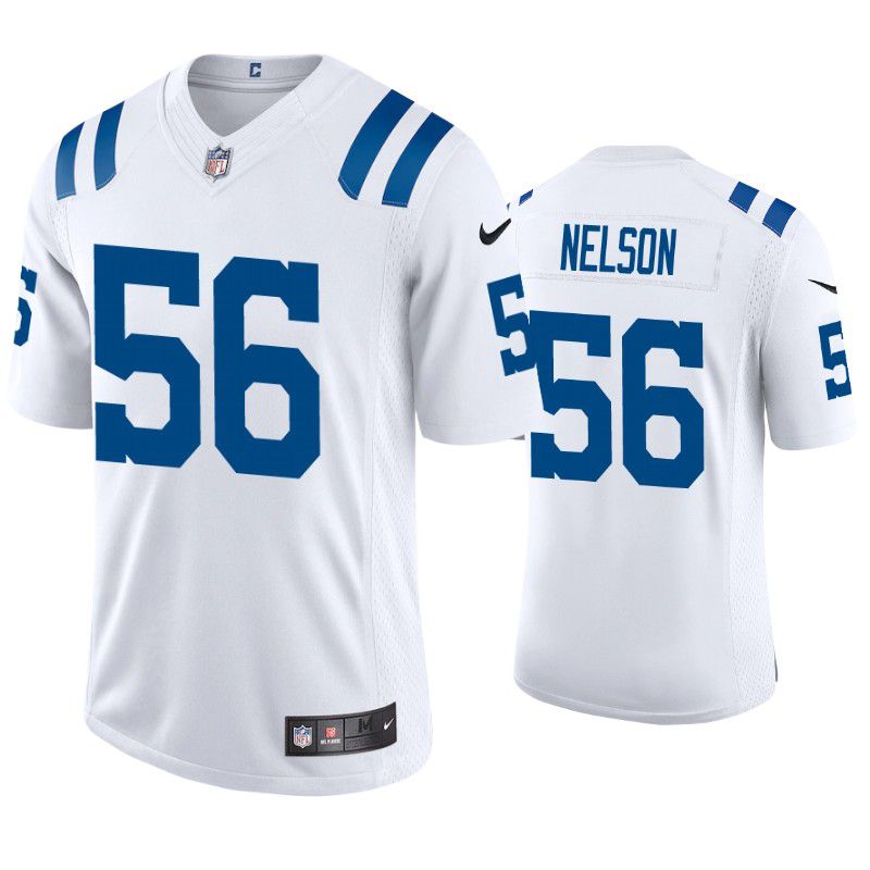 Men Indianapolis Colts #56 Quenton Nelson Nike White Limited NFL Jersey